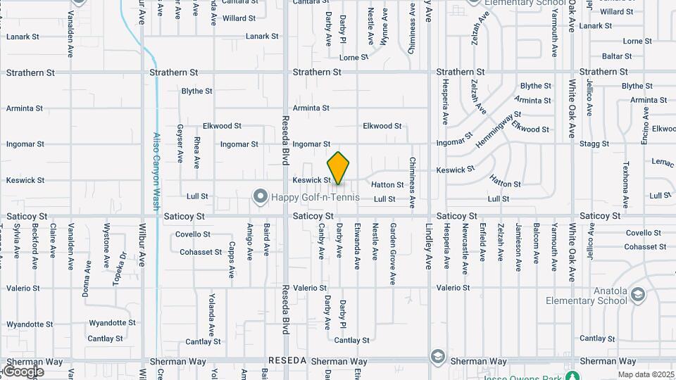 18336 1/2 Keswick St Map and Location Details