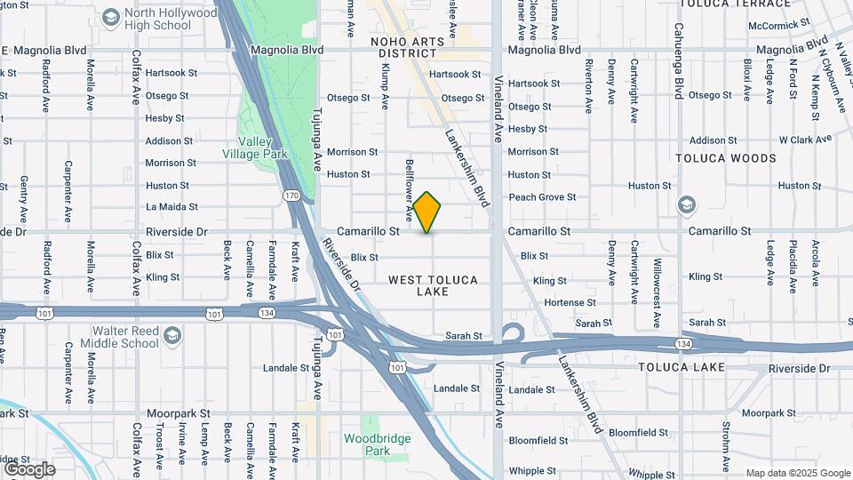 11140 Camarillo St Map and Location Details