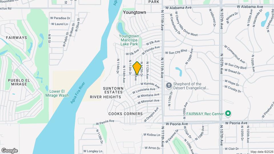 11363 N 113th Ave Map and Location Details