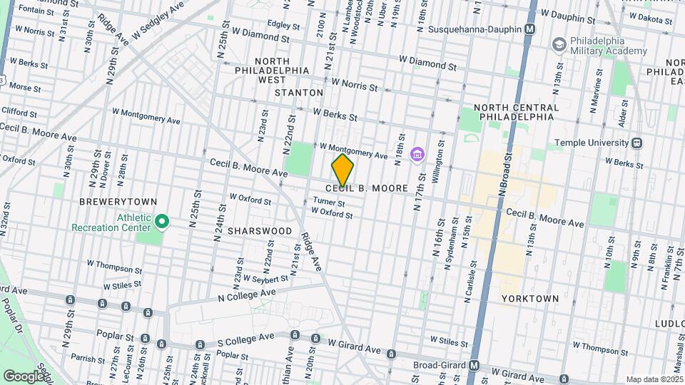 1631 N 20th St, Unit 2 Map and Location Details