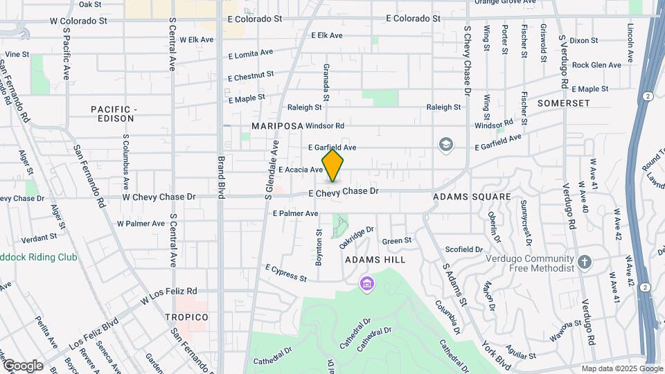 601 E Chevy Chase Dr Map and Location Details