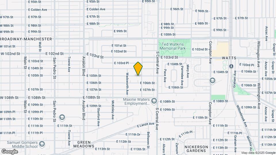 946 E 105th St, Unit 944 E 105th Street Map and Location Details