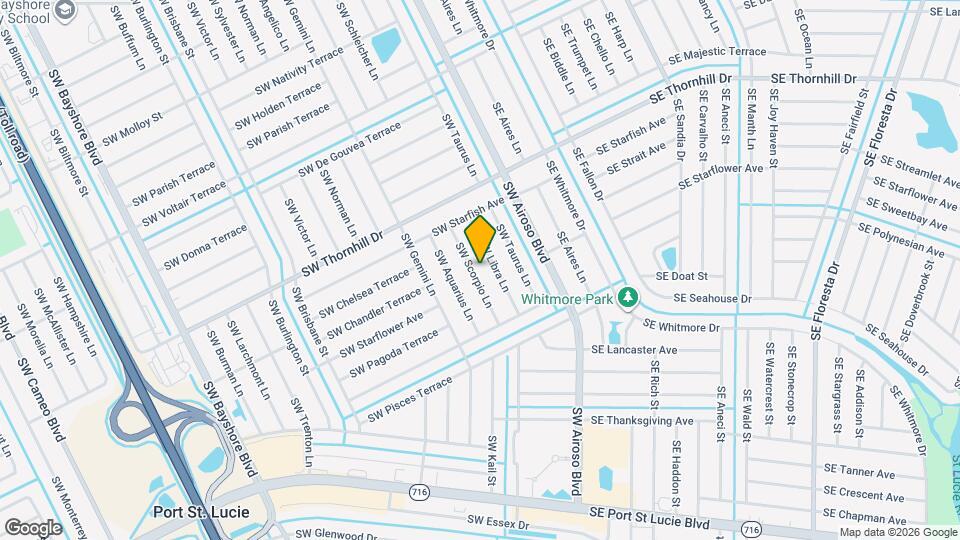 1997 SW Scorpio Ln, Unit G floor Map and Location Details