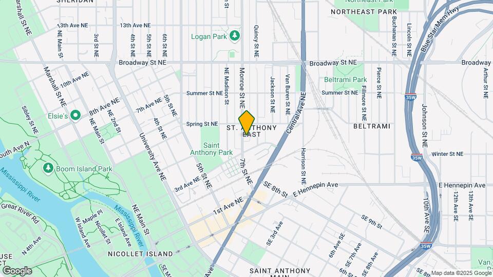 329 Monroe St NE Mapa y Detalles de la Ubicación