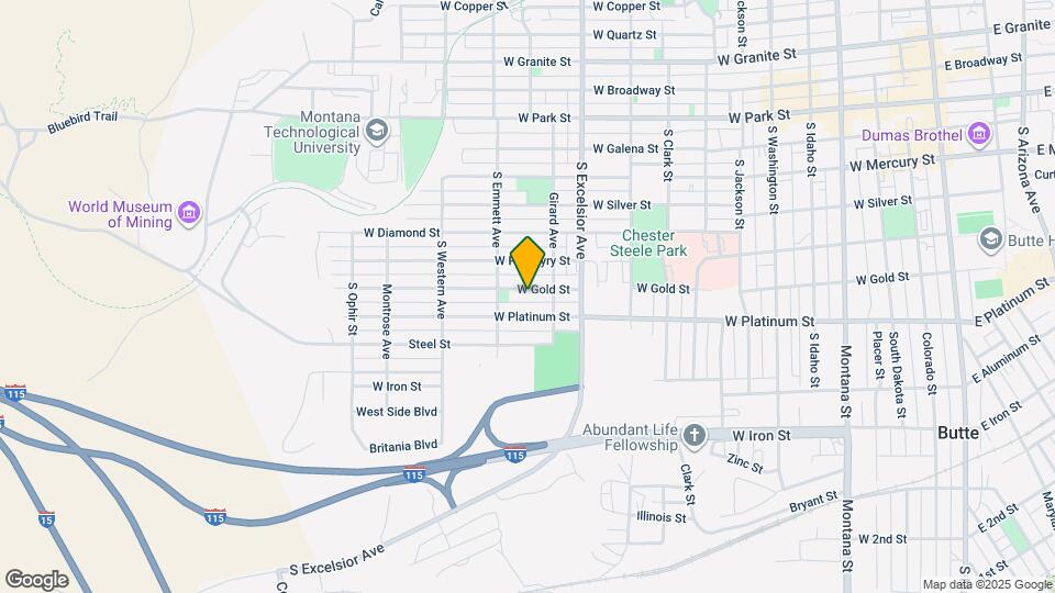 1032 W Gold St Map and Location Details