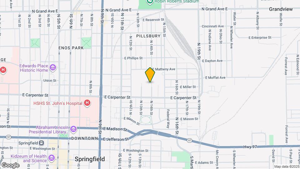 703 N 14th St Map and Location Details