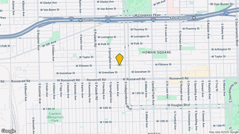 3821 W Fillmore St Map and Location Details