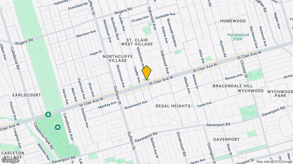 1038 St Clair Ave W Map and Location Details