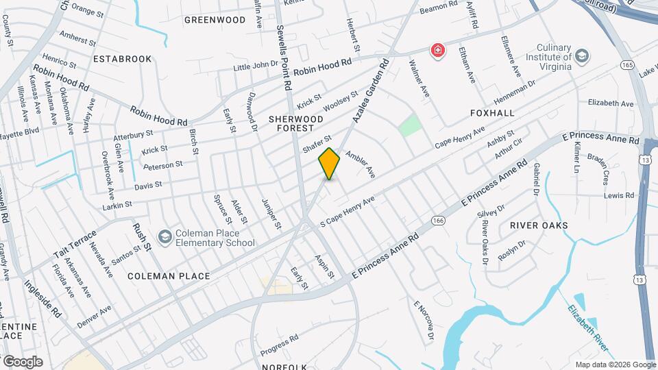 2412 Azalea Garden Rd, Unit 210 Mapa y Detalles de la Ubicación