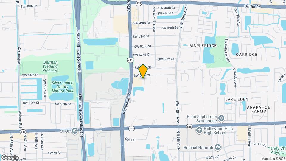 5435 SW 44th Terrace Map and Location Details