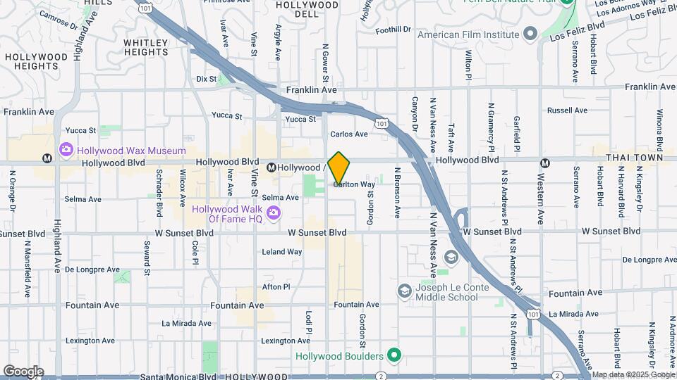 6040 Carlton Way Mapa y Detalles de la Ubicación
