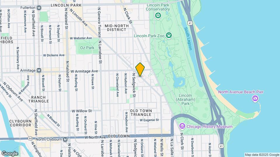 1942 N Lincoln Ave Mapa y Detalles de la Ubicación