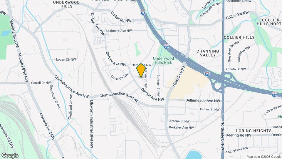 1102 Defoors Landing NW Map and Location Details