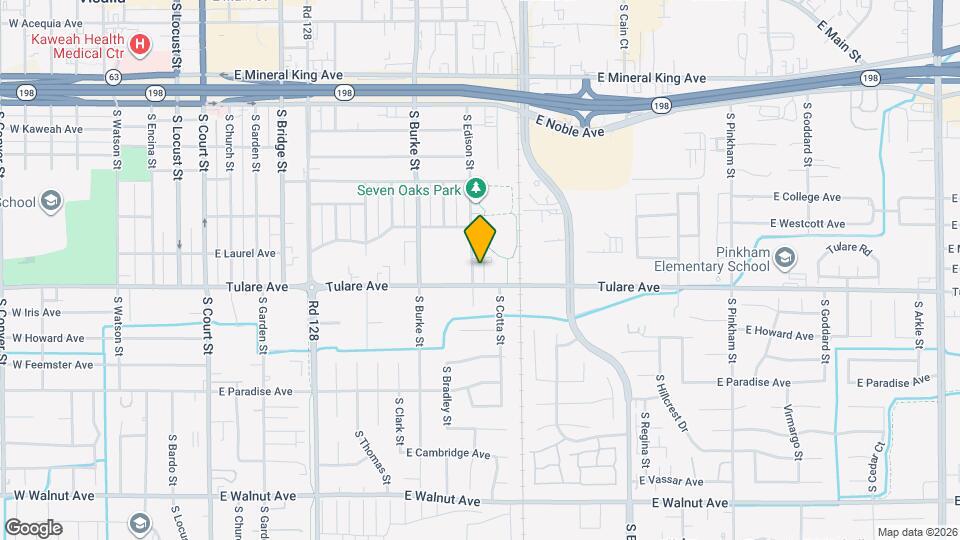 1128 S Edison St Mapa y Detalles de la Ubicación