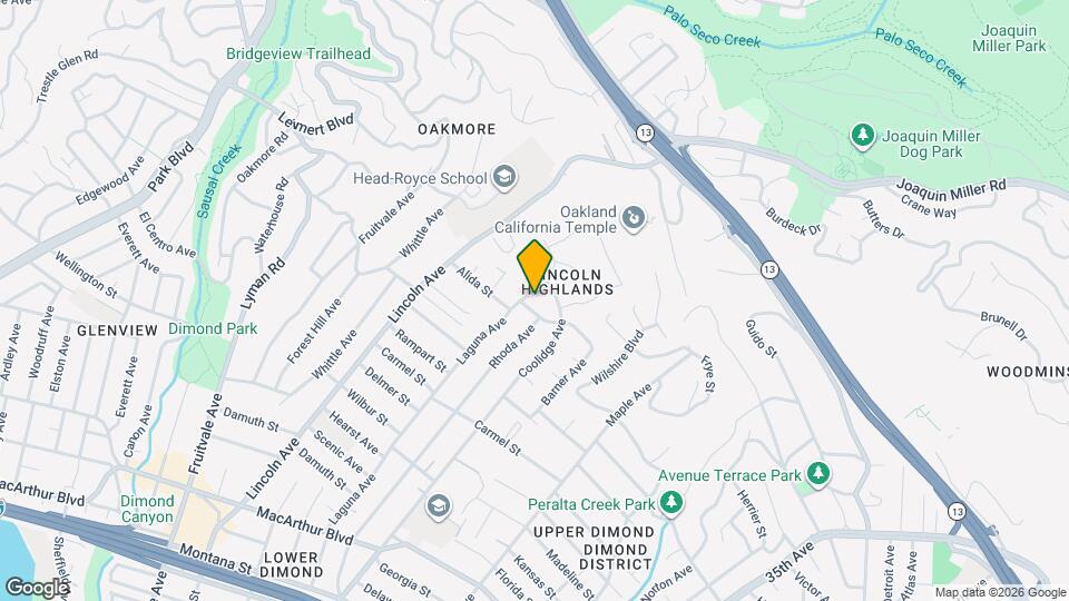 4232 Laguna Ave Map and Location Details
