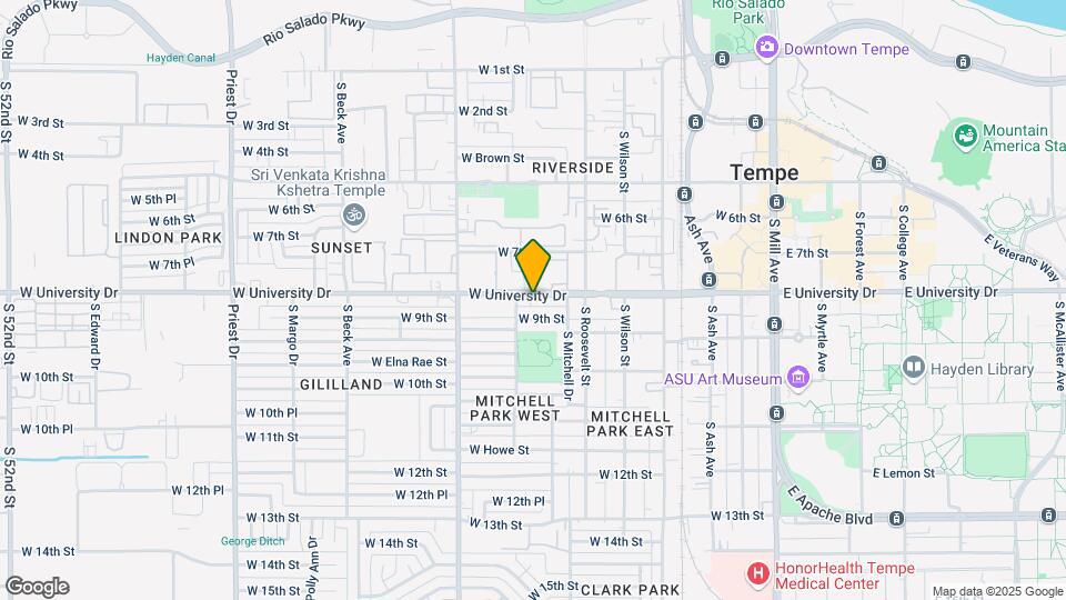 729 W University Dr Map and Location Details