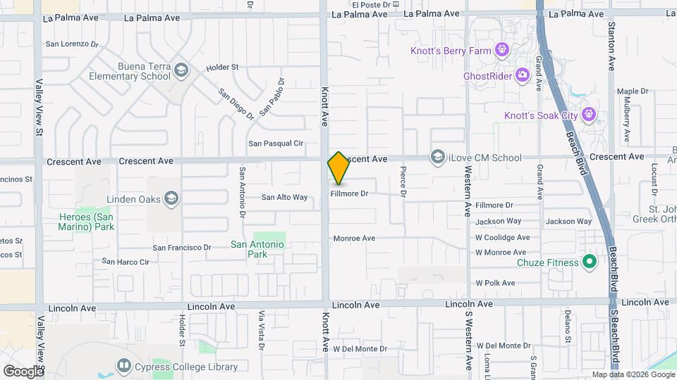 7049 Fillmore Dr Map and Location Details