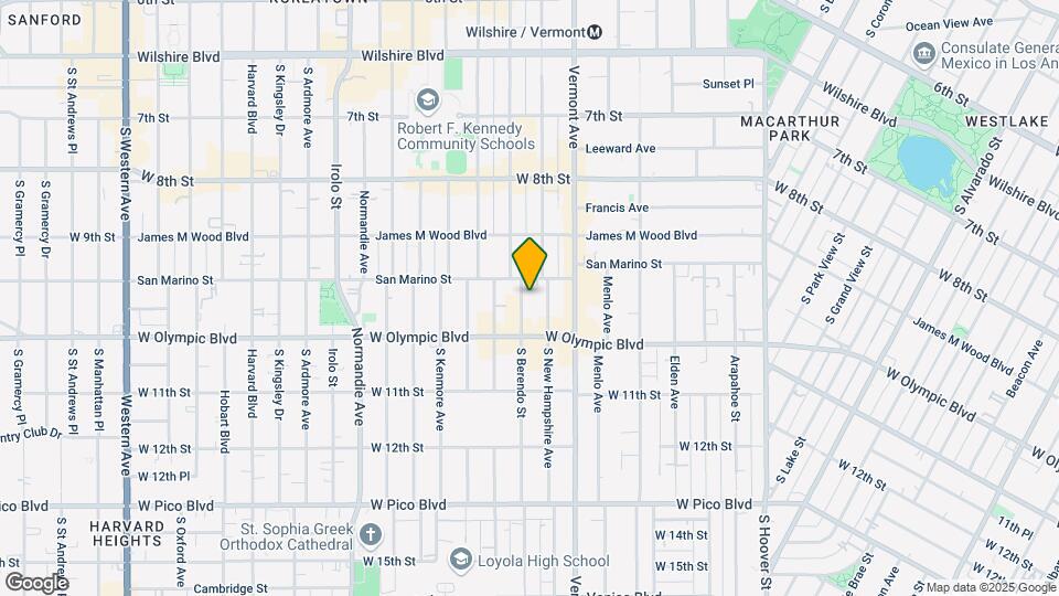 960 S Berendo St Map and Location Details