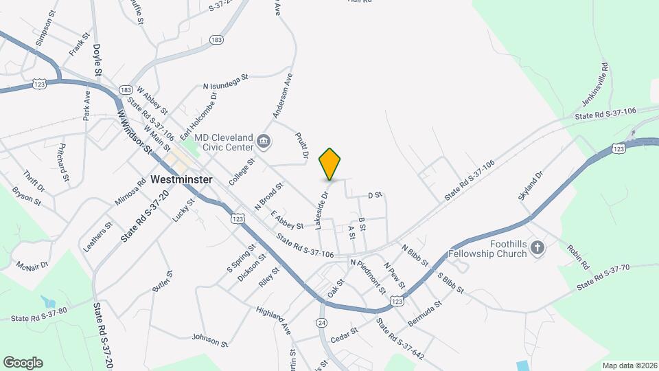 313 Lakeside Dr Map and Location Details