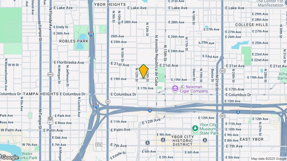 1212 E 18th Ave Map and Location Details