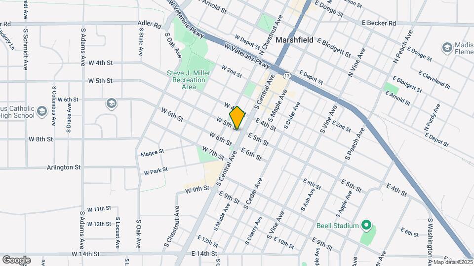 504 S Central Ave, Unit 2 Map and Location Details