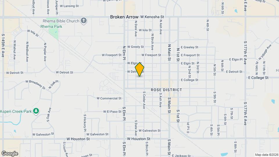 414 W College St Map and Location Details