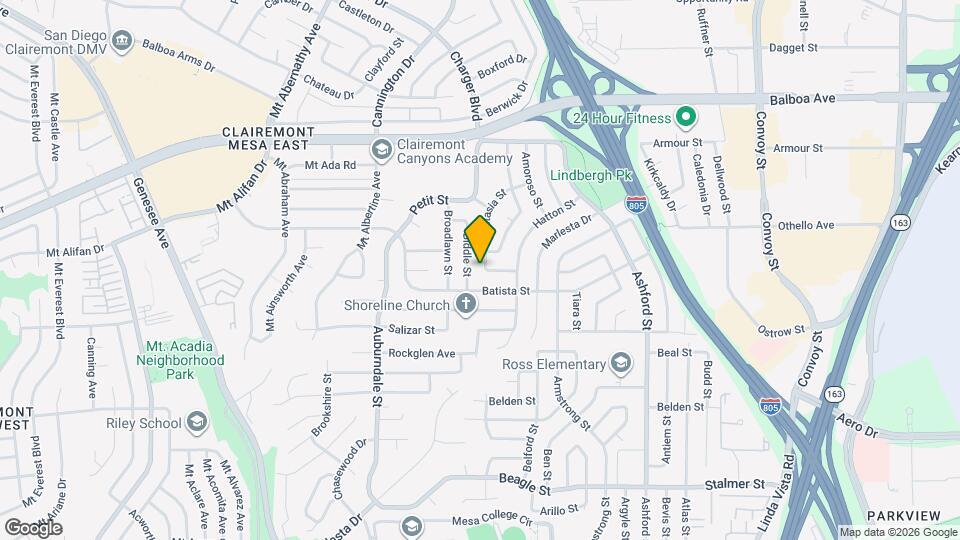 3910 Anastasia St Map and Location Details