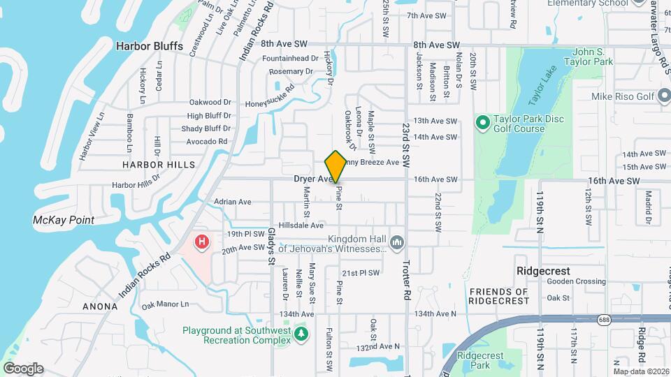 1626 Pine St Map and Location Details