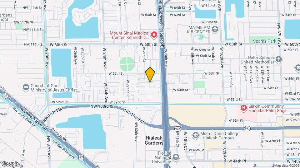 5440 W 21st Ave Map and Location Details