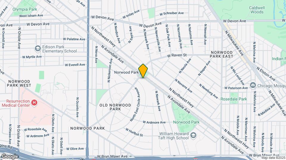 6040 N Avondale Ave Map and Location Details