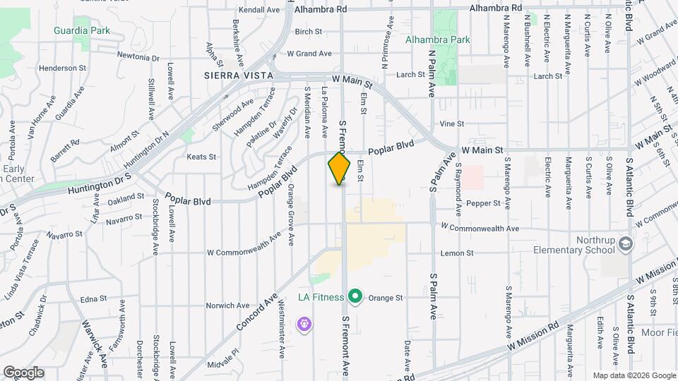 417 S Fremont Ave Mapa y Detalles de la Ubicación