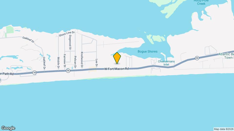 2306 W Fort Macon Rd Map and Location Details