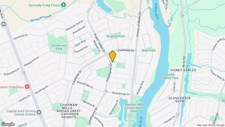 21 Cresthaven Dr Map and Location Details