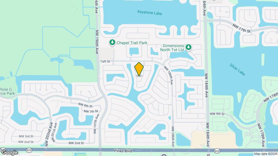 19250 NW 12th Manor Mapa y Detalles de la Ubicación