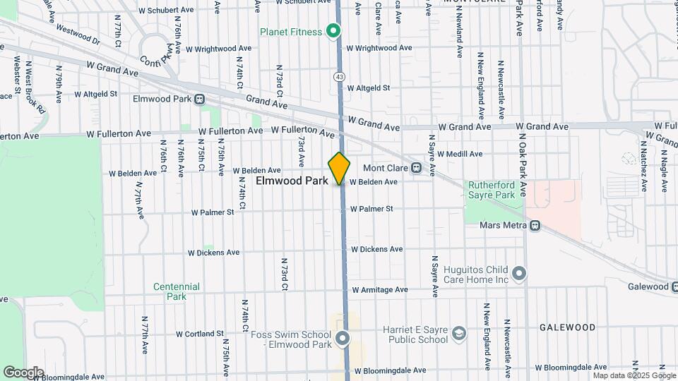 2222 N Harlem Ave Mapa y Detalles de la Ubicación