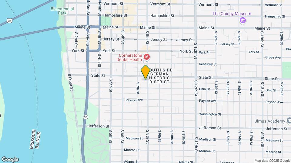 522 S 8th St Map and Location Details