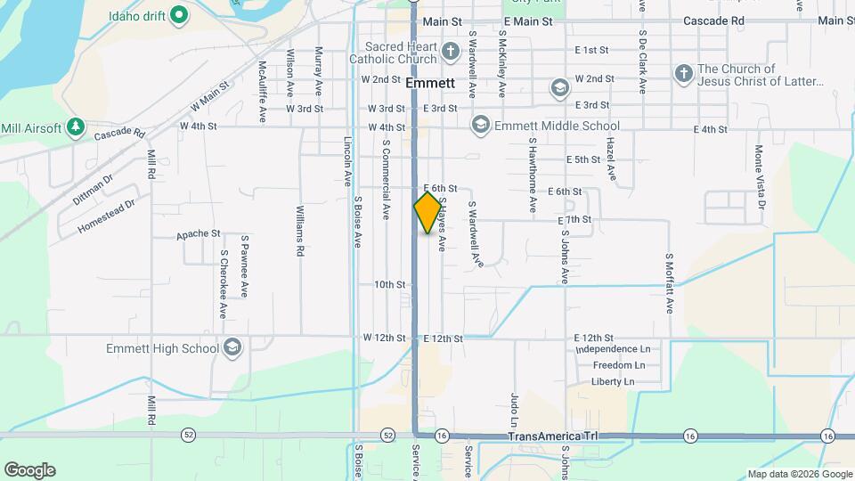 816 S Washington Ave Map and Location Details