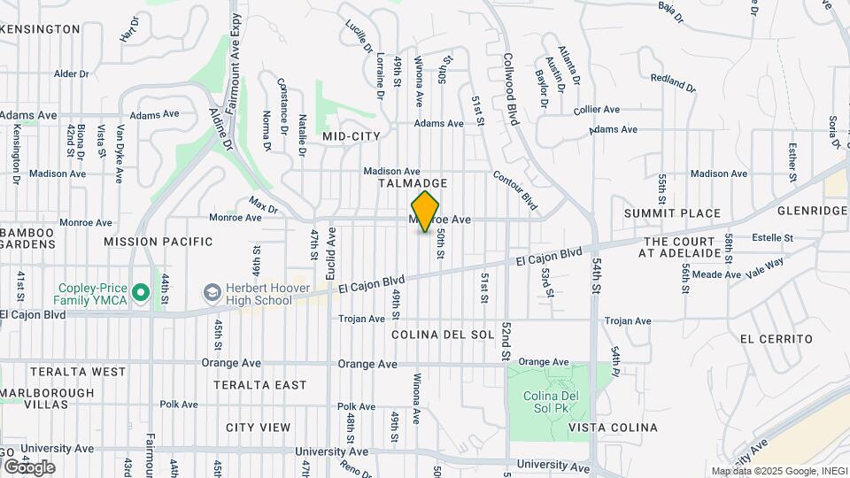 4455 WINONA Ave Map and Location Details