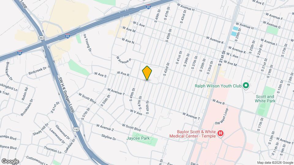 1801 S 47th St Map and Location Details