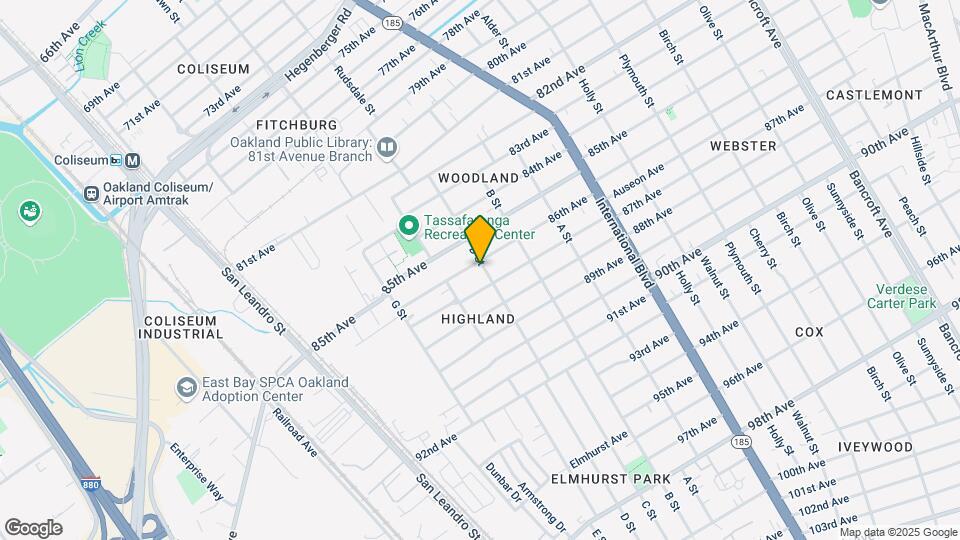 8601 D St Mapa y Detalles de la Ubicación