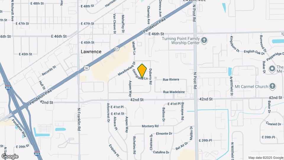 8515 Georgiana Ln Map and Location Details