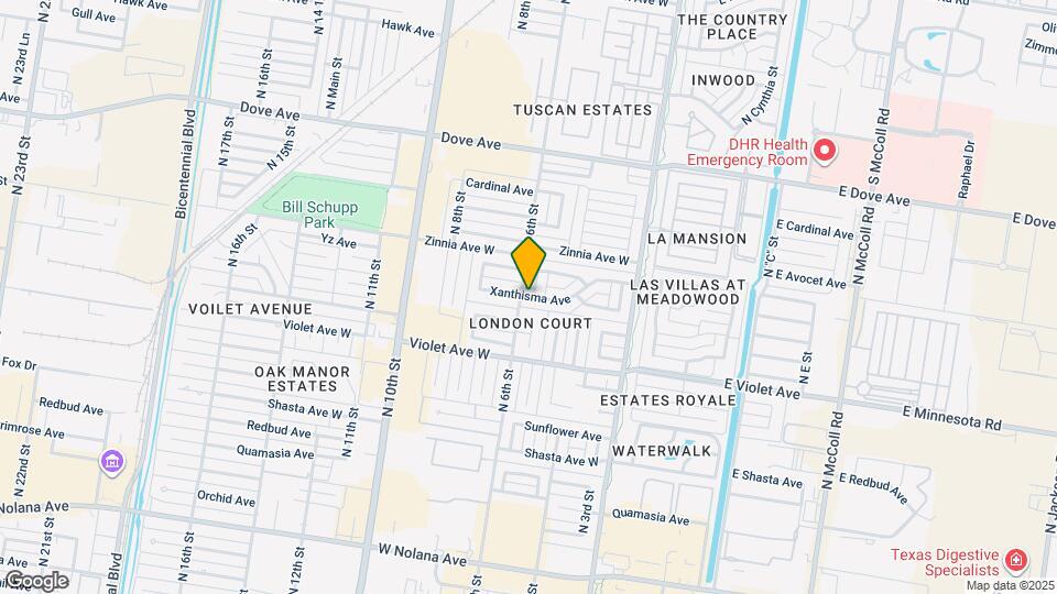 512 Xanthisma Ave Mapa y Detalles de la Ubicación
