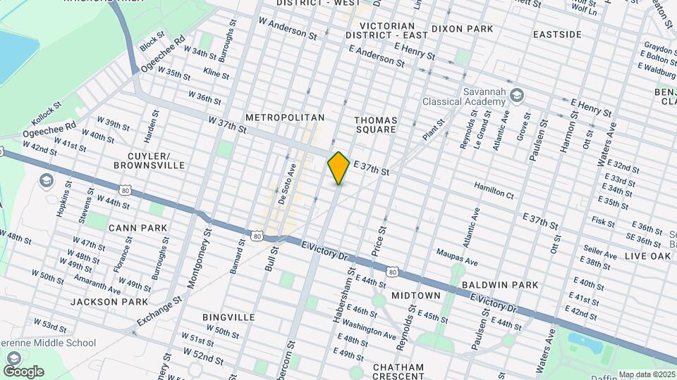2303 Abercorn St Map and Location Details
