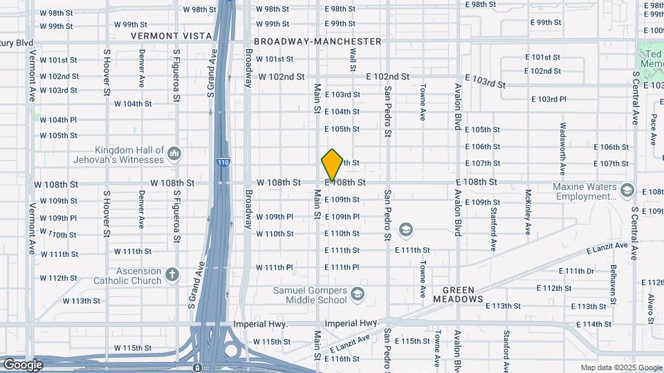 124 E 108th St Map and Location Details