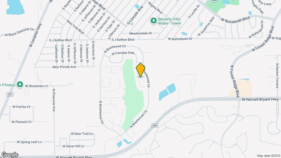 1569 W Caroline Path Map and Location Details