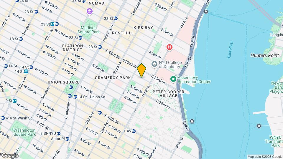 320 E 22nd St Mapa y Detalles de la Ubicación