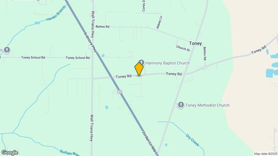 896 Toney Rd Map and Location Details