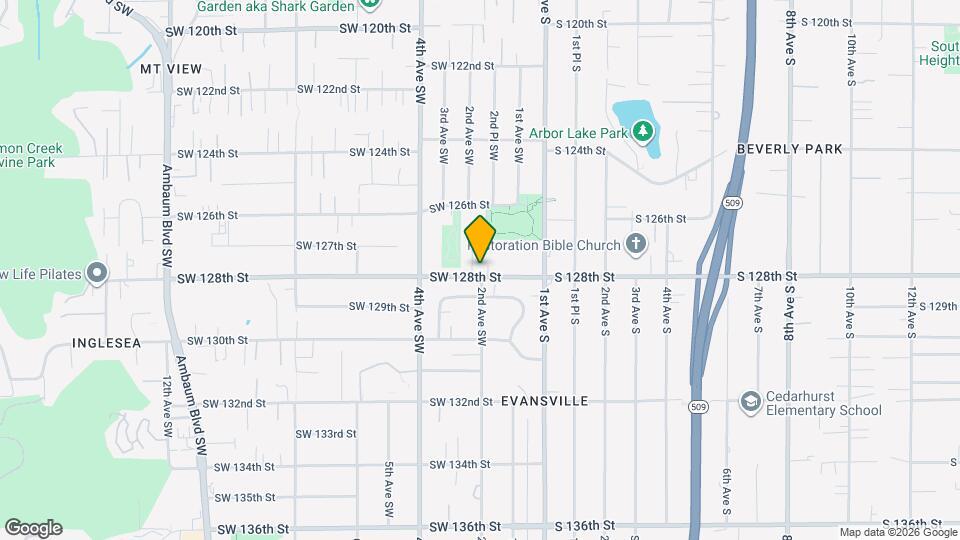 12734 2nd Ave SW Map and Location Details