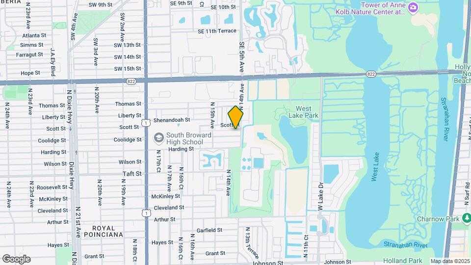 1407 Coolidge St Map and Location Details