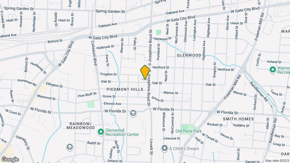 1504 Oak St Mapa y Detalles de la Ubicación